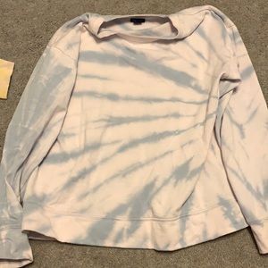 Blue tie dye sweatshirt